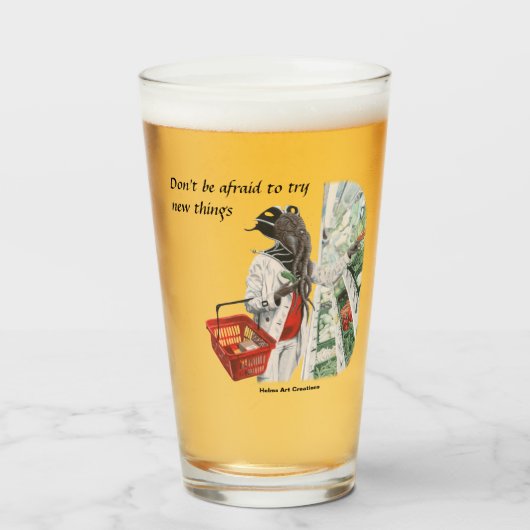 マインドフローヤースーパーショッピングファンタジーアートガラスカップ タンブラーグラス (ドリンク正面)