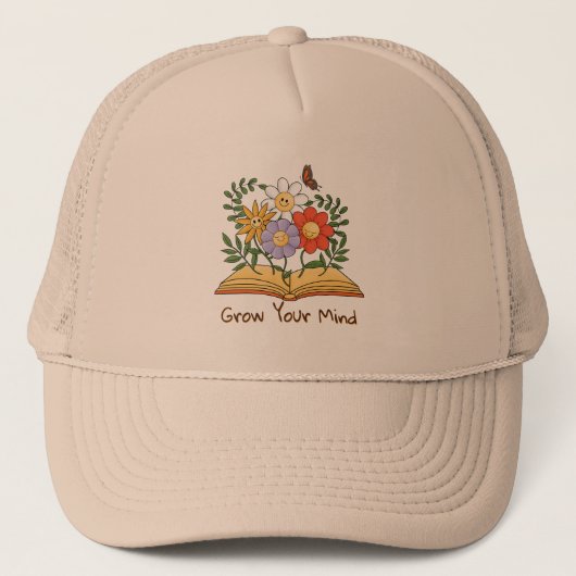 マインドブックのフローラヴィンテージ読の花を育てる キャップ (正面)