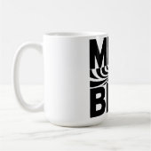 マインドベンド光はっきりした錯覚白黒 コーヒーマグカップ (左)