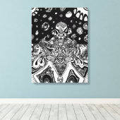 マインドメルトフレーズ キャンバスプリント (インサイチュ (ウッドフロア))