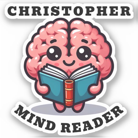 マインドリーおもしろいダープン（名前あり） シール (正面)