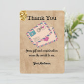 マインドレター配送業者郵便配送業者 サンキューカード (スタンド正面)