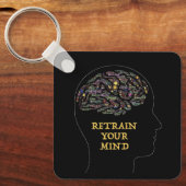 マインドワードアー感動的トデザインの再学習 キーホルダー (正面)