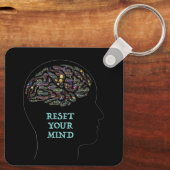 マインドワードアー感動的トデザインの再学習 キーホルダー (裏面)