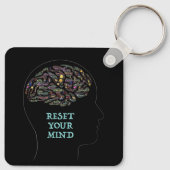 マインドワードアー感動的トデザインの再学習 キーホルダー (裏面)