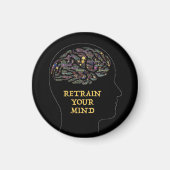 マインドワードアー感動的トデザインの再学習 マグネット (正面)