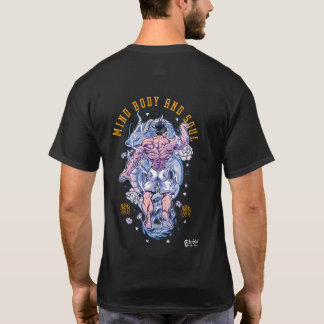 マインド体とソウルドラゴン入りブラック Tシャツ
