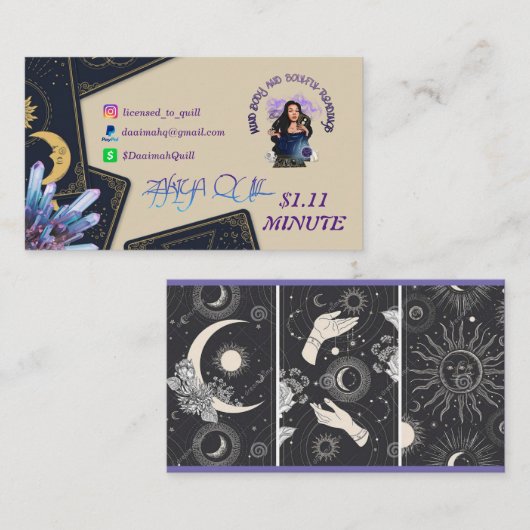 マインド体とソウルフル読み取り名刺 名刺 (正面/裏面)