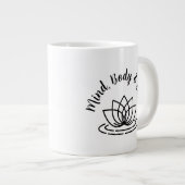 マインド体とソウルロータスフラワージャンボコーヒーマグ ジャンボコーヒーマグカップ (正面右)