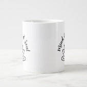 マインド体とソウルロータスフラワージャンボコーヒーマグ ジャンボコーヒーマグカップ (正面)