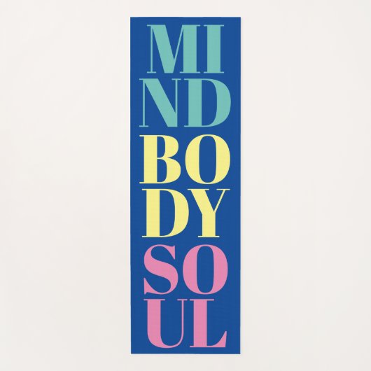 マインド体ソウルヨガマットフィットネストレーニング ヨガマット (正面)