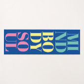 マインド体ソウルヨガマットフィットネストレーニング ヨガマット (正面(横))