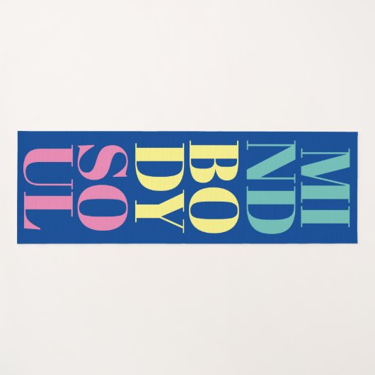 マインド体ソウルヨガマットフィットネストレーニング ヨガマット (正面(横))