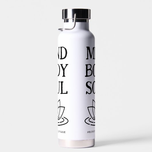 マインド体ソウルロータスフラワー真空カッコいい絶縁 ウォーターボトル (右面)