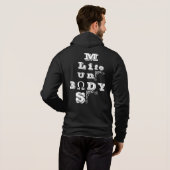 マインド体ライフアンドソウルオームフード付きスウェットシャツ パーカ (裏面フル)