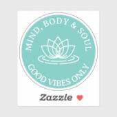 マインド体&ソウル良い雰囲気のみ蓮の花 シール (シート)