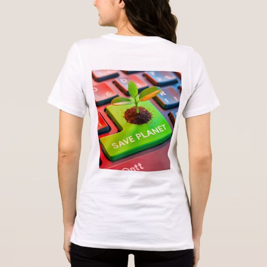 マインド前向きセット引用文デコールとリーフィライトライFra トライブレンドＴシャツ (裏面)