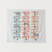 マインド前向きビーズライフ感動的引用文 タペストリー (正面(横))