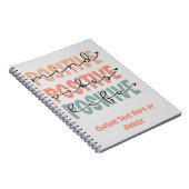 マインド前向きビーズライフ感動的引用文 ノートブック (右側)