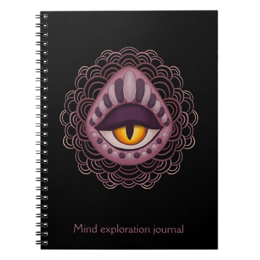 マインド探鉱ジャーナル風変わり不気味- Eye ノートブック (正面)
