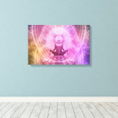 マインド瞑想包まれたキャンバス キャンバスプリント (インサイチュ (ウッドフロア))