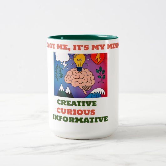 マインド15オズ。 ツートーンマグカップ (中央)