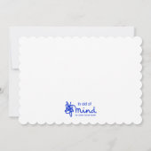 マインド エディション: ピンク ローズ セーブ ザ デート インビテーション (裏面)