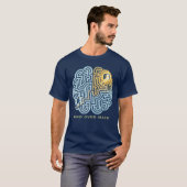 マインド・オーバー・メイズ - 思考力とインスピレーションの脳迷路 Tシャツ (正面フル)