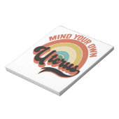 『マインド・ユーザー中絶ヴィンテージレトロプレゼント』 ノートパッド (回転)