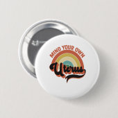 『マインド・ユーザー中絶ヴィンテージレトロプレゼント』 缶バッジ (正面&裏面)