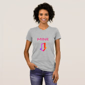 マインピンクの手書き矢印プロの選択おもしろい Tシャツ (正面フル)