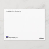 マインヘッド港, サマセット, イギリス ポストカード (裏面)