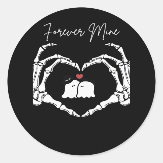 マイン、バレンタインデークラシック – スケルトンハンズ聞く ラウンドシール (正面)