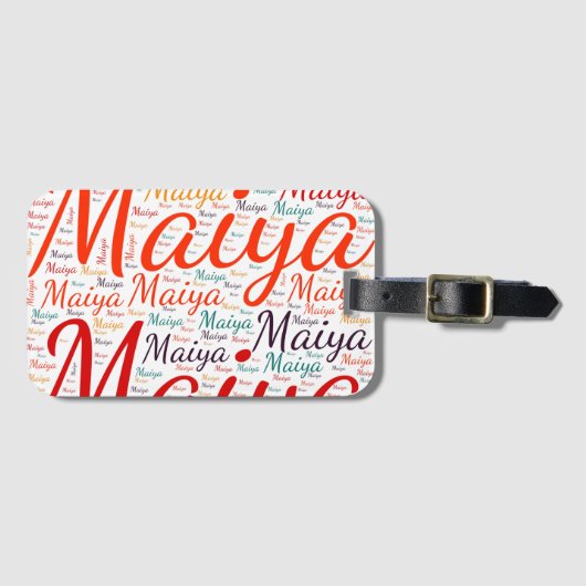 マイーヤ ラゲッジタグ (正面横)