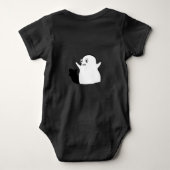 マイ不気味ハロウィーンシャツ ベビーボディスーツ (裏面)