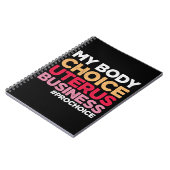 マイ体チョイス子宮ビジネスプロチョイスフェミニスト ノートブック (左側)