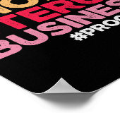 マイ体チョイス子宮ビジネスプロチョイスフェミニスト ポスター (角)