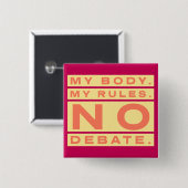 マイ体ボタン 缶バッジ (正面&裏面)