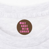 マイ体マイチョイスレトロタイポグラフィアイアンオン ラベル (貼付)