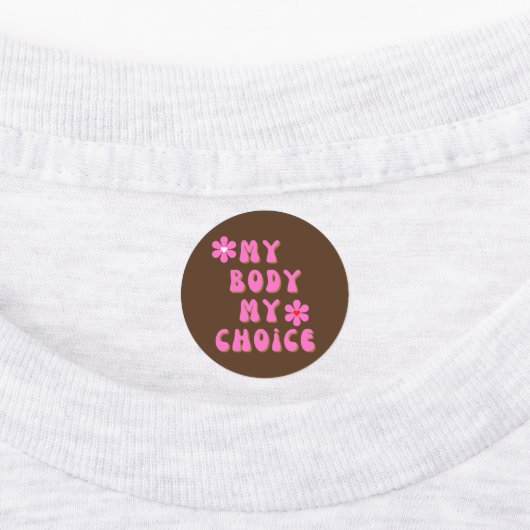 マイ体マイチョイスレトロタイポグラフィアイアンオン ラベル (貼付)