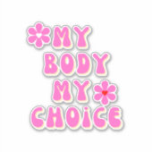 マイ体マイチョイスレトロタイポグラフィ車デカール シール (正面)