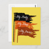 マイ体マイチョイス女性権利はがき ポストカード (正面/裏面)