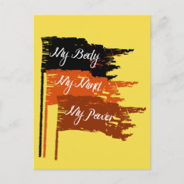 マイ体マイチョイス女性権利はがき ポストカード