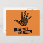 マイ体マイチョイス女性権利はがき ポストカード (正面/裏面)
