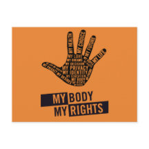 マイ体マイチョイス女性権利はがき