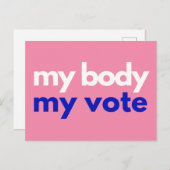 マイ体マイ投票Roevember ポストカード (正面/裏面)