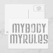 マイ体、マイルール ポストカード (正面/裏面)