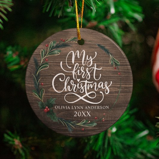 マイ初めてのクリスマスオーナメントと誕生統計 セラミックオーナメント