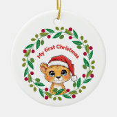 マイ初めてのクリスマスオーナメント セラミックオーナメント (正面)