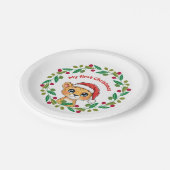 マイ初めてのクリスマスオーナメント ペーパープレート (アングル)